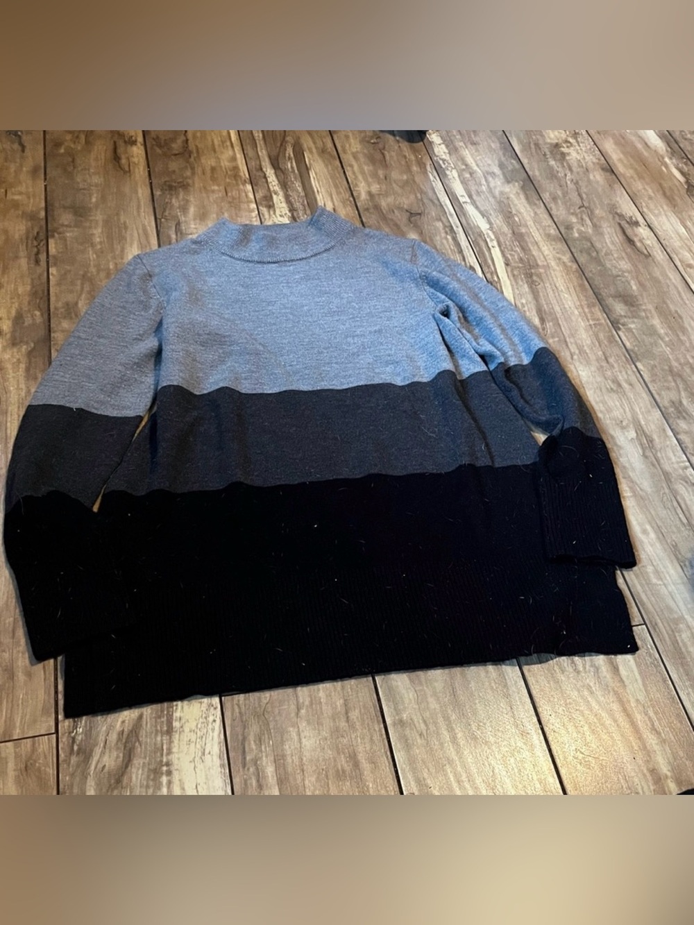 French Connection horizontal colorblock knit pullover sweater